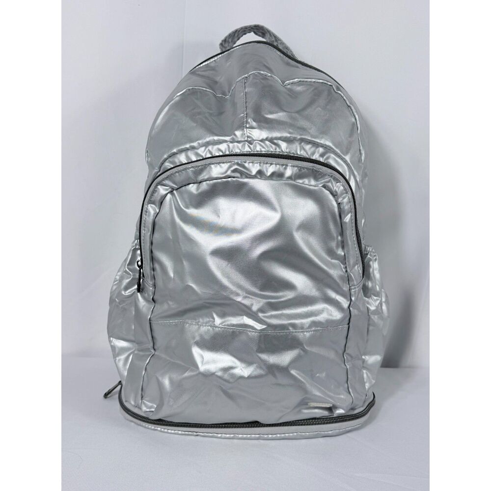 LUGG Echo Packable Silver Backpack Travel School Lightweight Compact EUC Carryon